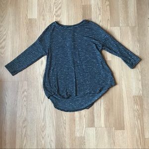 Old Navy Tunic Shirt Size L 10/12 Black and Gray